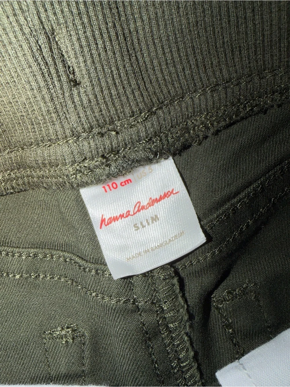 Hanna Andersson Olive Green Pull-On Leggings